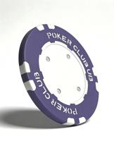 Jetons de poker en argile gravés Pokerclub avec surface lisse, écologiques, durables, non toxiques, emballage français pour jeux de casino