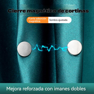 Juego de 6 pinzas magnéticas para cortinas; el imán bidireccional con cierre magnético reduce la entrada de luz. - Product Image 4