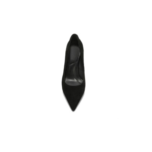 Escarpins de luxe à bout pointu en daim, style socialite, à talon <span class=keywords><strong>aiguille</strong></span> et décolleté bas, pour fêtes et mariages - Product Image 5