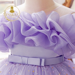 Abito <span class=keywords><strong>da</strong></span> <span class=keywords><strong>principessa</strong></span> a strati con brillantini e fiori per bambina, elegante abito <span class=keywords><strong>da</strong></span> festa per matrimonio, abiti <span class=keywords><strong>da</strong></span> bambina per feste, modelli di vestiti per bambini. - Product Image 5