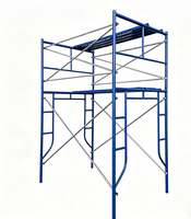 Andamio de torre móvil plegable industrial galvanizado con marco en H, pasador de bloqueo y tabla resistente a la corrosión para altavoces