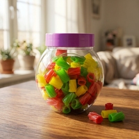 OEM/ODM Custom Private Label Liquorice Tubes Filled Candy Sugar Sour Chewy Licorice Gummies