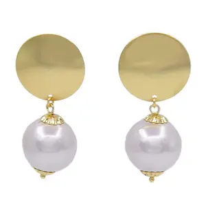 Zhuerrui Italian Gold Plated Women's Big Earrings Pendant Style Earring Dangler Earbob Eardrop Ear-ring Ear Pendants EB19111504