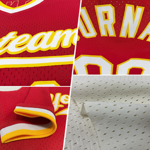 Maillots de baseball rétro personnalisés à col en V en maille large pour hommes, vierges, avec texte brodé, style rétro décontracté - Product Image 1