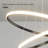 Lustre LED Moderne Intensité Variable Design Créatif Contemporain Suspension Luminaire Réglable