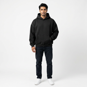 Custom Logo 420gsm Blank <b>Thick</b> <b>Fleece</b> Heavy Weight Oversized Custom Print Logo Men's Hoodies & Sweatshirts for Men - Product Image 1