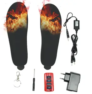 USB 전원 배터리 전기 원격 제어 가열 안창 충전식 가열 깔창 신발