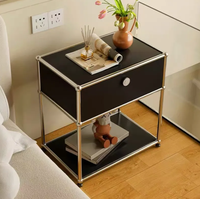 Table de chevet de rangement pour chambre à coucher, armoire simple et moderne