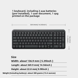 2025 LED retroiluminado 99 teclas para teclado <span class=keywords><strong>Bluetooth</strong></span> para <span class=keywords><strong>Logitech</strong></span> K251 interfaz USB para computadora portátil Oficina teléfono móvil Mac nuevo - Product Image 4