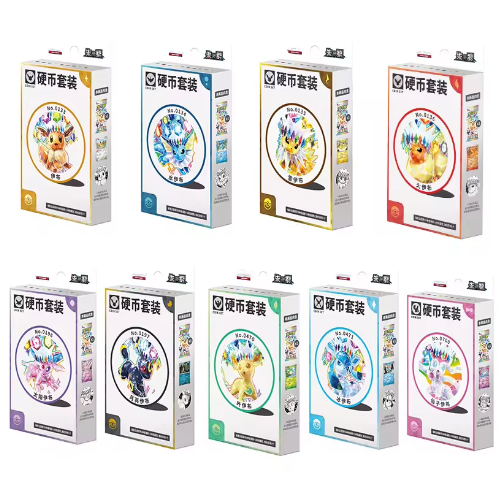 Presale Scarlet & Violet Terastal Gathering Eeveelutions Coin Box Set Trading Cards Collection Anime TCG Card Simplified Chinese