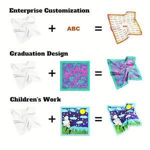 <span class=keywords><strong>Bandana</strong></span> in Seta con Stampa Digitale Colorata, Design Personalizzato, Nuova Tendenza, 90*90, per Regalo di Nozze - Product Image 6