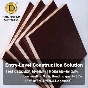 Contrachapado de Madera Dura Blanca con Núcleo Reforzado y Película Fenólica de 18 mm para Encofrados de Construcción - Product Image 2