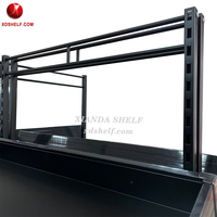 Xiadna Plank Houten Fruit Groente Stand Display Stands Ontwerp Metallic Groente-en Display Plank Super Markt Stand