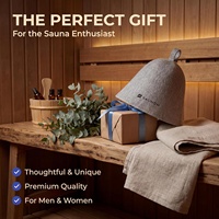 Chapeau de sauna russe en feutre de laine à 5 panneaux, personnalisé, haute qualité, style scandinave, unisexe adulte et enfant, pour SPA et hammam, prix usine