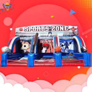 New-Design 3 in 1 <b>Sports</b> Challenge Interactive Inflatable Game with PVC Material 6.1x4x4.3m Size for Indoor/Outdoor Rental - Product Image 6