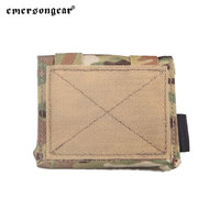 Emersongear Cordura 500D Nylon Casque Utilitaire Contre Poids Sac Pochettes Camouflage Tactique Casque Couverture Amovible Pochette Arrière
