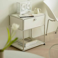 Table de chevet de rangement pour chambre à coucher, armoire simple et moderne