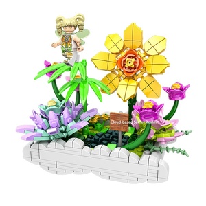 Popular Kit de Bloques de Construcción de Ladrillos Pequeños con Diseño de Ramo de Girasoles, Juguete Creativo de Ensamblaje para Niños, Decoración de Escritorio, Regalo Conmemorativo - Product Image 5