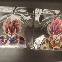 Échantillons Gratuits, Faible MOQ, Autocollants Lenticulaires 3D DBZ, Décalcomanies Promotionnelles Magiques, Autocollants Animés 3D en Mouvement avec Sacs Transparents
