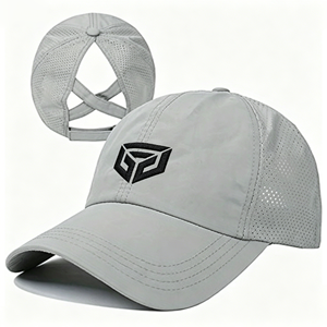 Custom Unstructured 5 Panel <b>Hat</b> 3D Embroidery Logo <b>Waterproof</b> Polyester Performance Outdoor Sporty Snapback <b>Hats</b> - Product Image 3