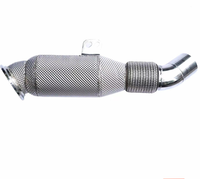 Downpipe Stainless Steel Boska dengan Katalis untuk BMW M240i B58 3.0T 2017-2019, Downpipe Knalpot High Flow dengan Katalis