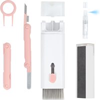 תכליתי 7 ב 1 מקלדת מסך אוזניות ערכת ניקוי עבור Airpod ניקוי עט ערכה לניקוי