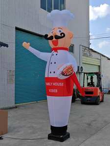 שף מותאם אישית מנופף מסעדה שף מתנפחים עם מפוחי - Product Image 4