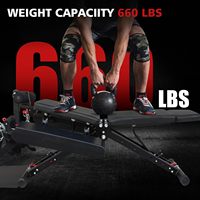 Équipement de fitness multifonctionnel pliable et réglable, banc de musculation avec support pour barre de musculation IUNNDS CD-JSY01
