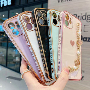 Nuova Custodia per Cellulare 2021 in TPU Elettroplaccato Antiurto Design di Lusso con Motivo a <span class=keywords><strong>Cuore</strong></span> - Product Image 4
