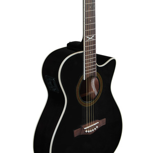 GUITARRAS EKO - NXT A100CE NEGRO TRANSPARENTE, Guitarra Electroacústica de Alta Calidad, Forma Auditorium con Cutaway, Sistema EKO G03 - Product Image 3