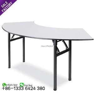 Mesa de Banquete Plegable de Media Luna Sinoperfect, Muebles para Bodas, Restaurante, Hotel, Mesa de Banquete Plegable para Fiestas y Bodas - Product Image 1