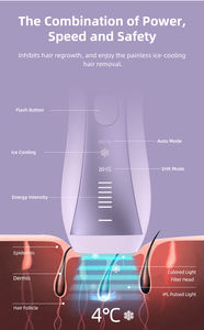 Épilateur sans fil à refroidissement rapide Sapphire Ice, portable, sans douleur, pour usage domestique et en camping-car, épilation permanente à domicile, laser IPL - Product Image 5