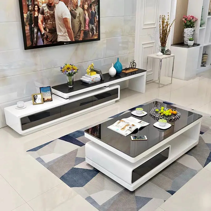 Made in China hochwertige Wohn möbel moderne Wohnzimmer TV-Schrank Couch tisch Kombination CETS001