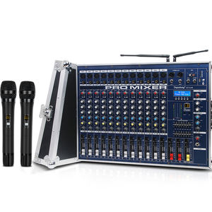Depusheng GT12M 2400W *<span class=keywords><strong>2</strong></span> Leistungsstarker Professioneller 12-Kanal-Audiomixer-Verstärker mit Zwei Mikrofonen - Product Image 1