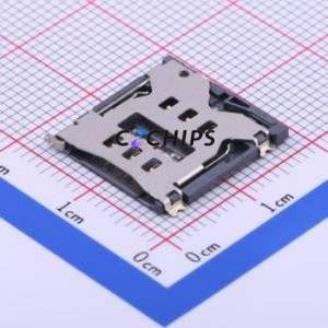 SMN-327 SIM Card Connector SMD Connector Card Tray Type Nano SIM Card Card Holder 1.5mm - Product Image 1