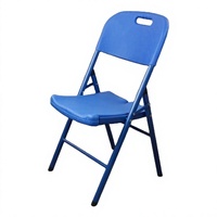 Chaise pliante en plastique HDPE - Design moderne léger, mobilier d'extérieur portable pour l'école, la cour et le parc, vente en gros