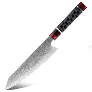 High Quality 67 Layers Damascus Steel 8 Inch Kiritsuke Knife Japan Professional Kitchen Chef Multifunctional cutting Knife