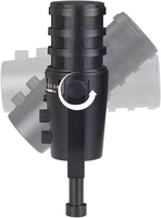 Microphone à condensateur réglable avec suppression du bruit, USB Type C, cardioïde, en alliage d'aluminium, pour enregistrement de jeux en direct