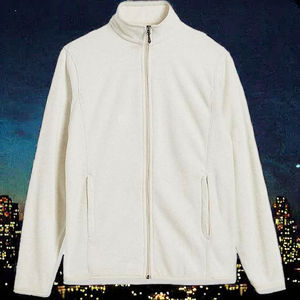 Veste coupe-vent à capuche en toile unisexe de haute qualité, poids 330 grammes, unie, automne-hiver, fermeture éclair intégrale, col mandarin, teinture unie - Product Image 2