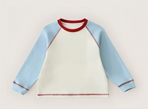 <span class=keywords><strong>Sweat</strong></span>-shirts à capuche pour garçons, printemps-automne, col rond, manches longues, pull en tricot, 100% coton, haute qualité, broderie de logo personnalisée - Product Image 3