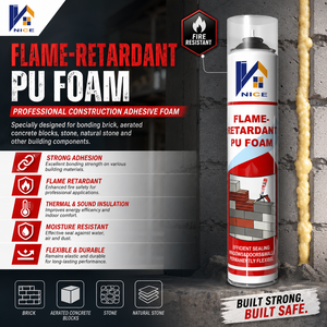 Adhésif en <span class=keywords><strong>mousse</strong></span> PU à prise rapide 750 ml pour surfaces en maçonnerie (pierre/brique) résistant aux intempéries, sans gouttelettes - Product Image 1