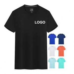 LC3320 Men's Custom Logo Printed Sports T-Shirt Casual Vintage Style Short Sleeve O-Neck Geometric 3D Silk Soft Feel Gym Use Run - Product Image 1