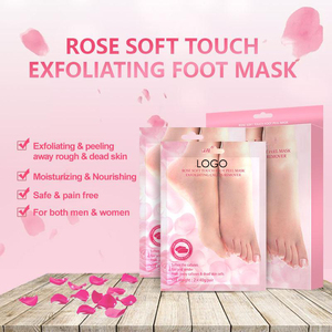 OEM Rose Hydrating Foot Mask Relieve & Soften with Shea Butter & Jojoba Oil <b>Moisturizing</b> <b>Socks</b> for Dry Cracked Feet Gift for Spa - Product Image 3