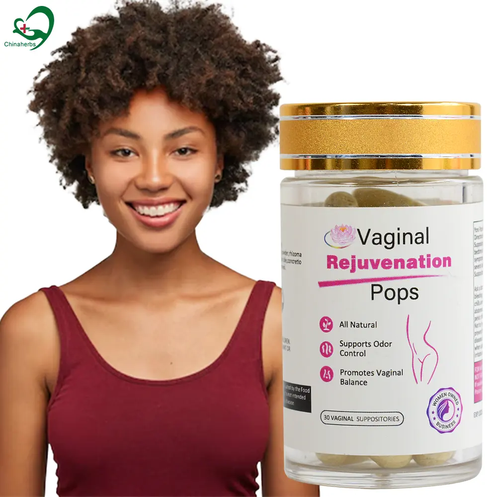 Chinaherbs, pastillas de desintoxicación para limpieza vaginal, cápsulas de ácido bórico, supositorios vaginales de etiqueta privada, rejuvenecimiento vaginal a base de hierbas