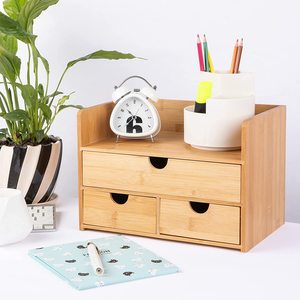 Organizador de escritorio estilo Instagram para dormitorio estudiantil: caja de almacenamiento de cosméticos/organizador de lápices labiales con varios cajones, fresco y lindo. - Product Image 1