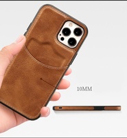 Étui de téléphone portable en cuir PU de qualité supérieure pour Iphone 17 16 15 14 13 12 11 Pro Max Plus SE 3 2 fente pour carte portefeuille couverture arrière