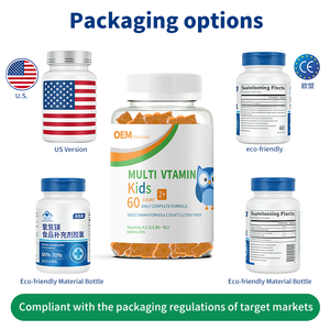 OEM/ODM Children <b>Multivitamins</b> <b>Gummies</b> Vitamins Gummy 100% Plant Based EU Compliant Custom Labeling & Packaging - Product Image 2