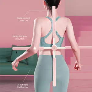 2022 Neue Produkte Yoga Stick Runde Form Holzstab Offene Schulter Korrekter Buckliger Trainings stab für die Rücken haltung