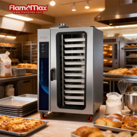 Four de cuisson rotatif commercial à 10 plateaux équipement de boulangerie machines de fabrication de pain four à convection rotatif à gaz avec système à vapeur