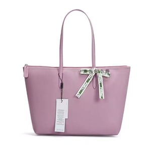 Grand Sac Fourre-Tout Style Français pour Femmes, Motif Crocodile, Broderie Décorative, Fermeture Éclair Étanche, Doublure en Polyester - Product Image 3